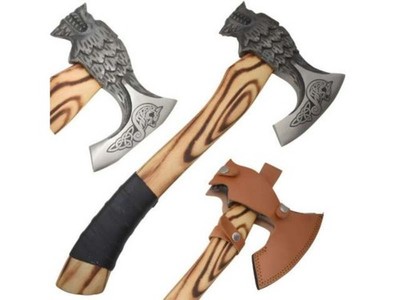 Medieval Warrior Custom Handmade Viking Axe Hatchet Tomahawk High Carbon Steel