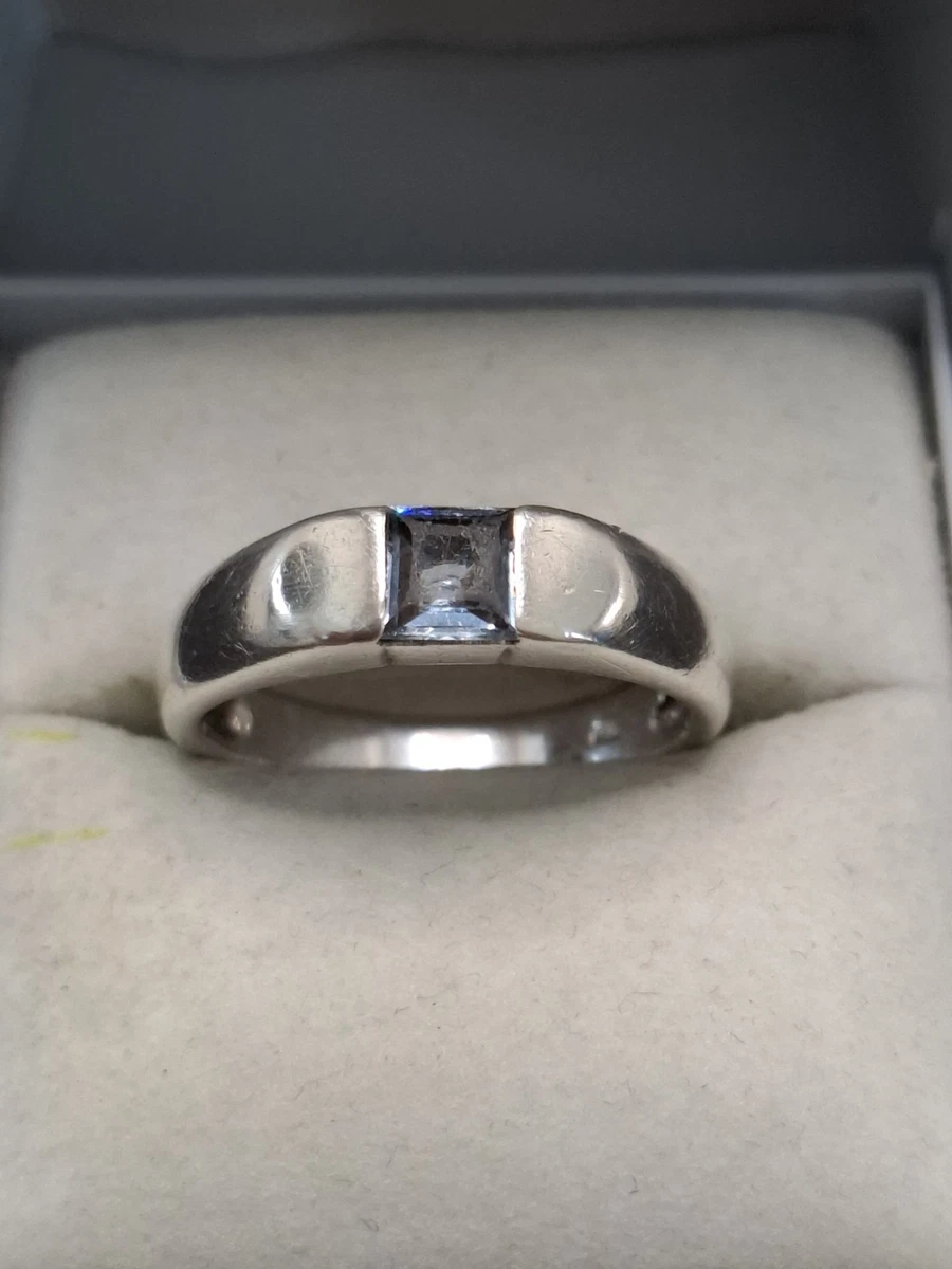 Bague Art Deco Ancienne Bague Ancienne En Argent Massif Avec Ambre - Style Dôme, Taille T54, Occasion Bague Allemande