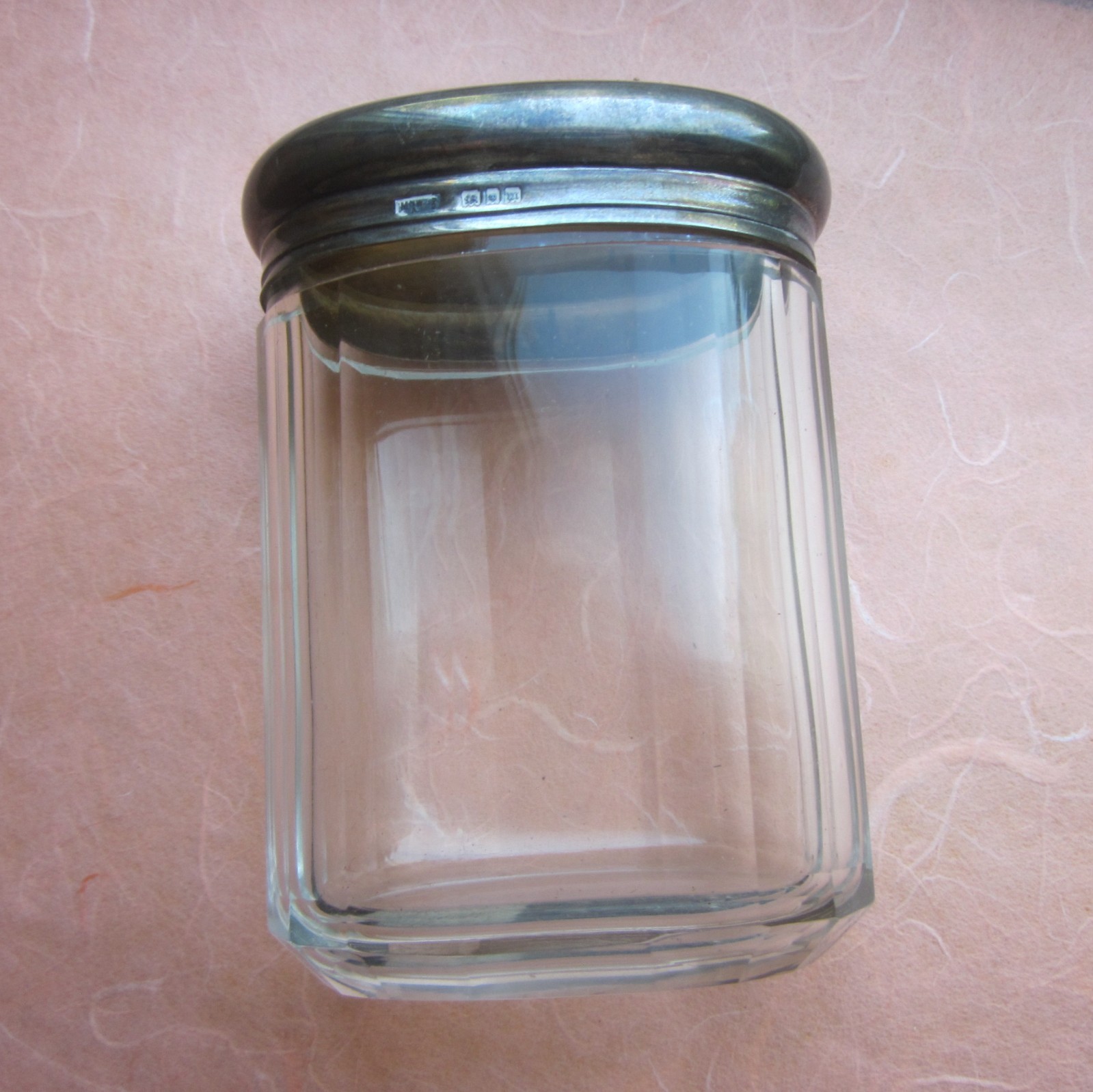 Mappin & Webb Vanity Travel Case Black Leather Silk Lining Sterling Lids jar Key