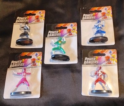 Power Rangers Toy Figures Pink Black Green Blue Red! Complete Set Of 5 CMF NEW