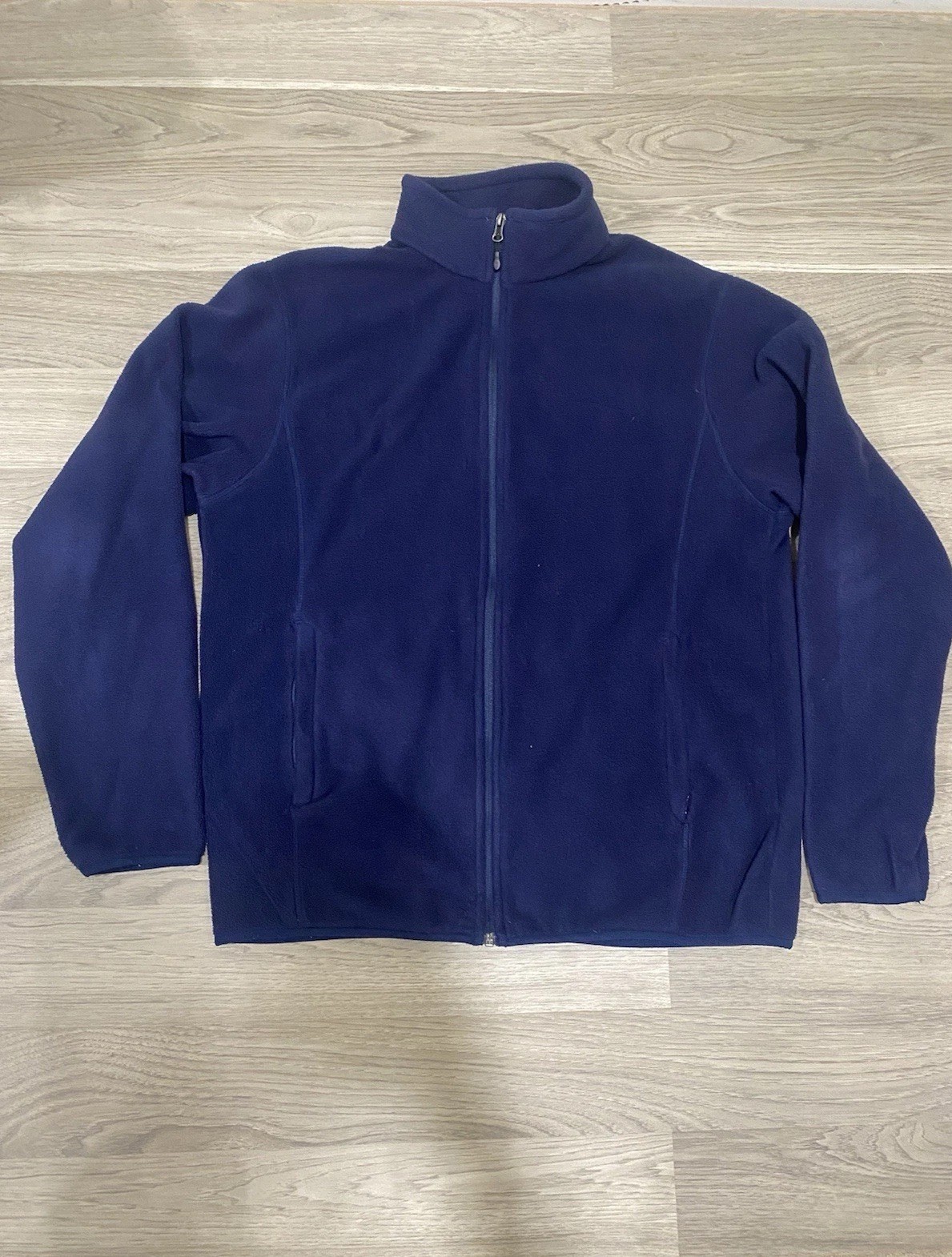 Blue Amazon Essentials Full Zip Fleece Sweater Ja… - image 1