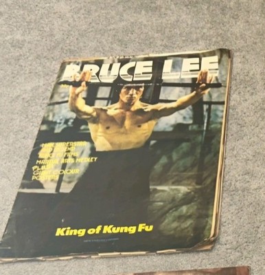  Bruce Lee King of kung fu nel  Magazine  Very Old complete jumbo sized