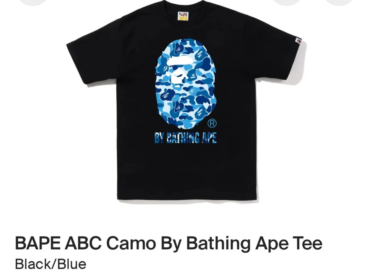 Preços baixos em A Bathing Ape Blue T-shirts para Homens | eBay