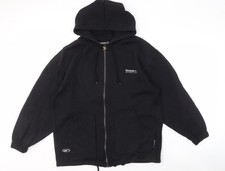 Womens UK 12 Regular Reebok Black Full Zip Hoodie