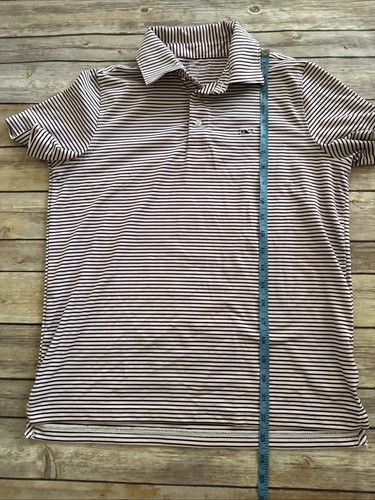 Boys Vineyard Vines On-The-Go Sankaty Polo Shirt OTG Performance Youth Medium - Picture 5 of 8