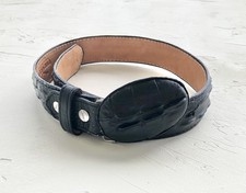 Innovation Kids Western Belt Black Embossed Leather Buckle Youth/Kids Size 20