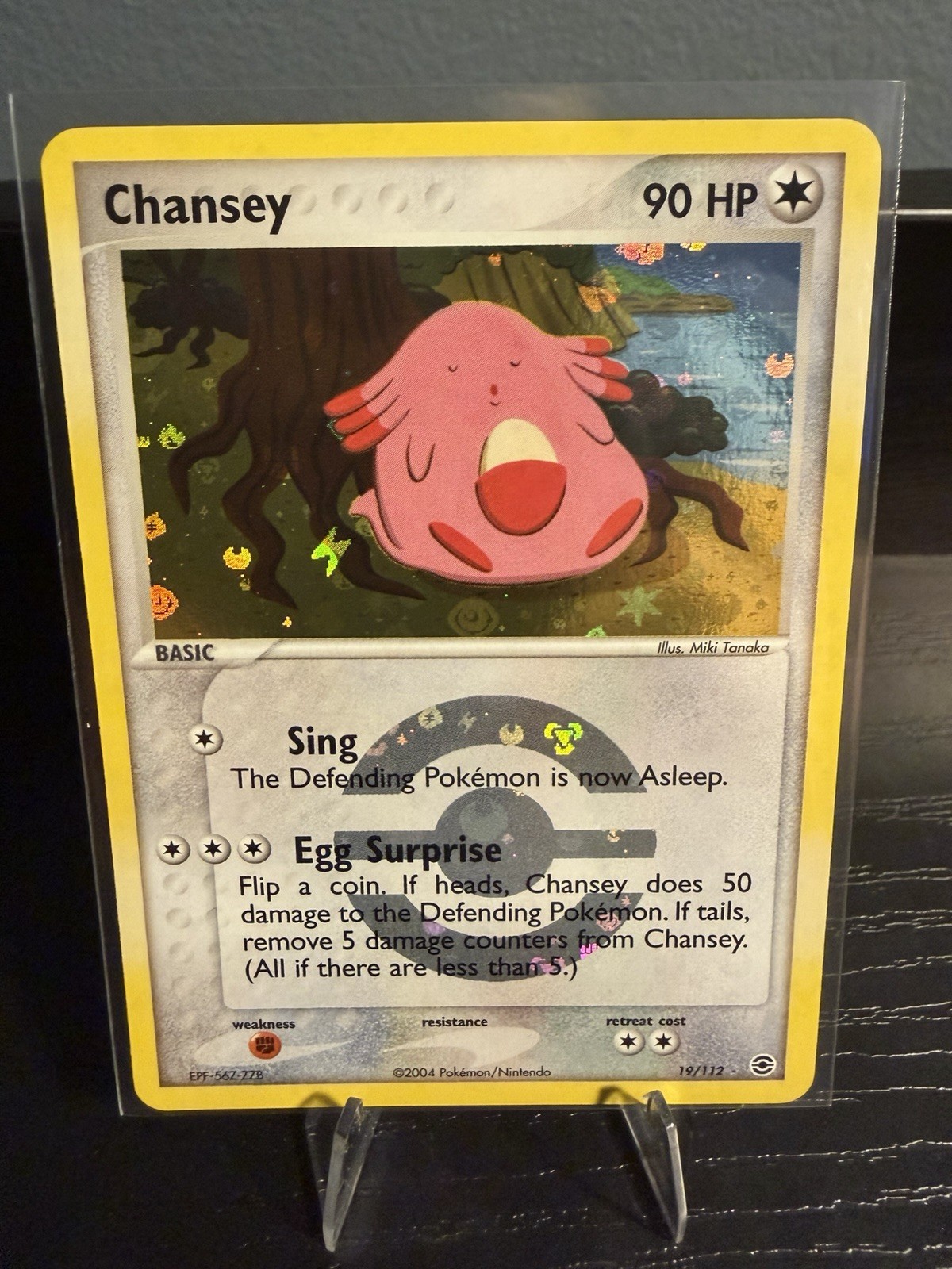 Chansey 19/112 EX FireRed & LeafGreen Pokemon Card Reverse Holo Foil Rare LP