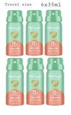 6 x Mitchum Floral Citrus Deodorant Antiperspirant Mini Spray Travel Size 6x35ml
