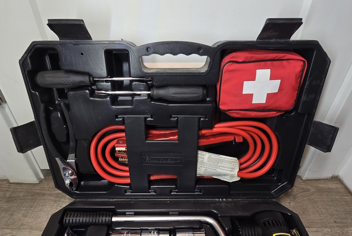 ホンマ　4Eダイヤル式 スパイクレスSR12402 & シューズケースUSED Michelin Premium Emergency Roadside Kit HD Cables Tools Air