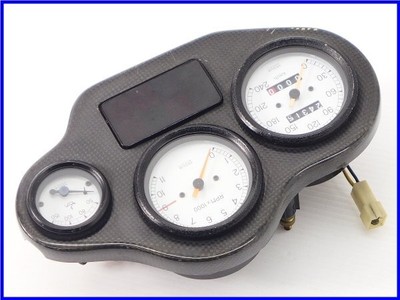 DUCATI900SL 240㎞/h 三連メーター DUCATI 900SS Genuine 3-gauge oil temperature gauge & carbon meter