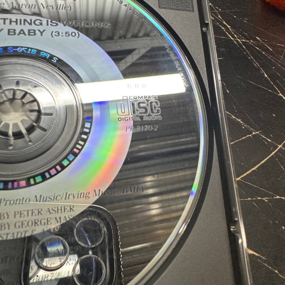 LINDA RONSTADT AARON NEVILLE When Something is 1989 PROMO DJ CD single Rare - Image 3 of 4