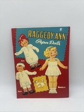 Vintage Raggedy Ann Andy Paper Doll Book Original Paper Dolls Cut Doll NEW
