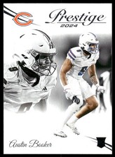 Austin Booker Rookie Chicago Bears 2024 Panini Prestige #372 47091