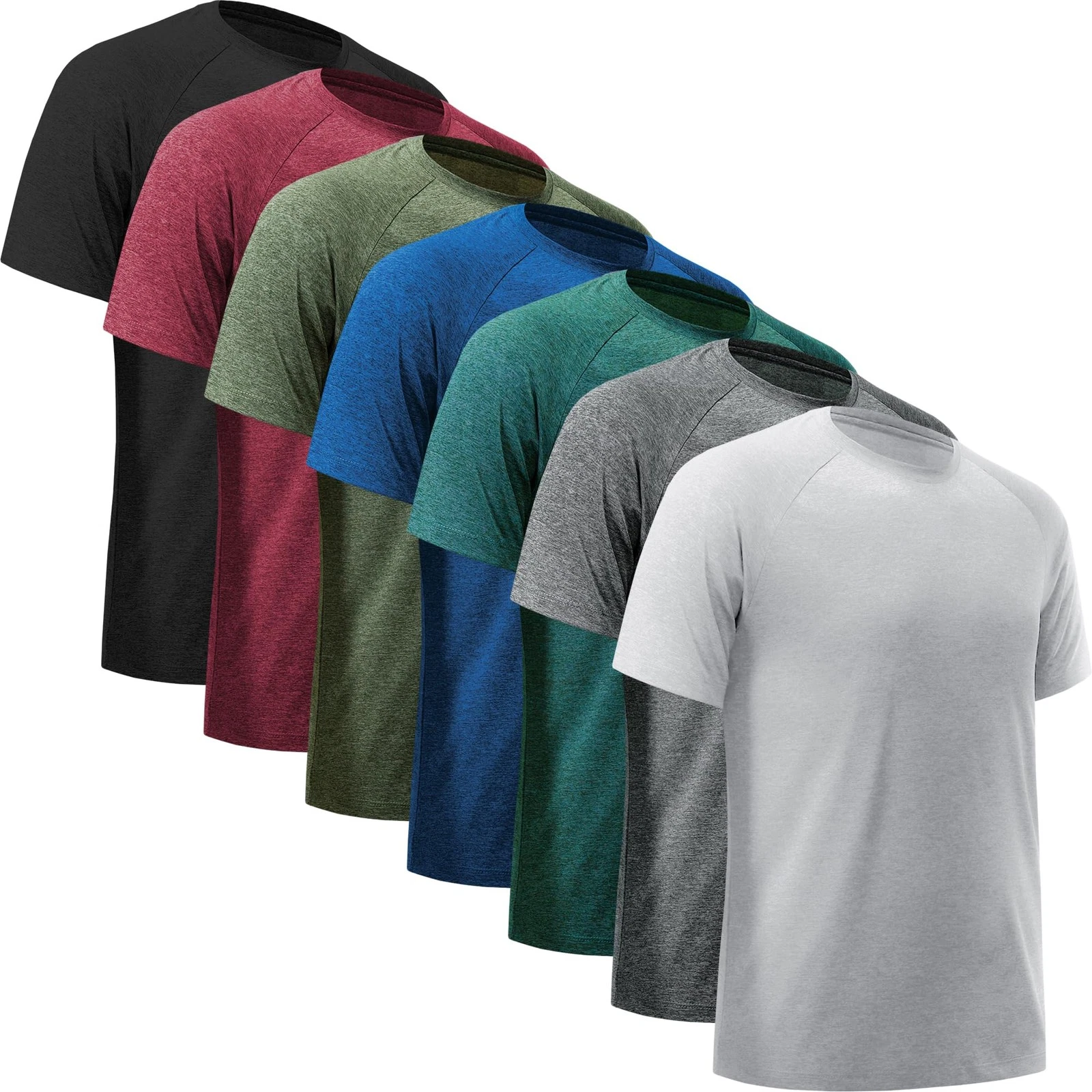 BVNSOZ Mens Workout Shirts Moisture Wicking Athletic Shirts for Men Quick Dry...
