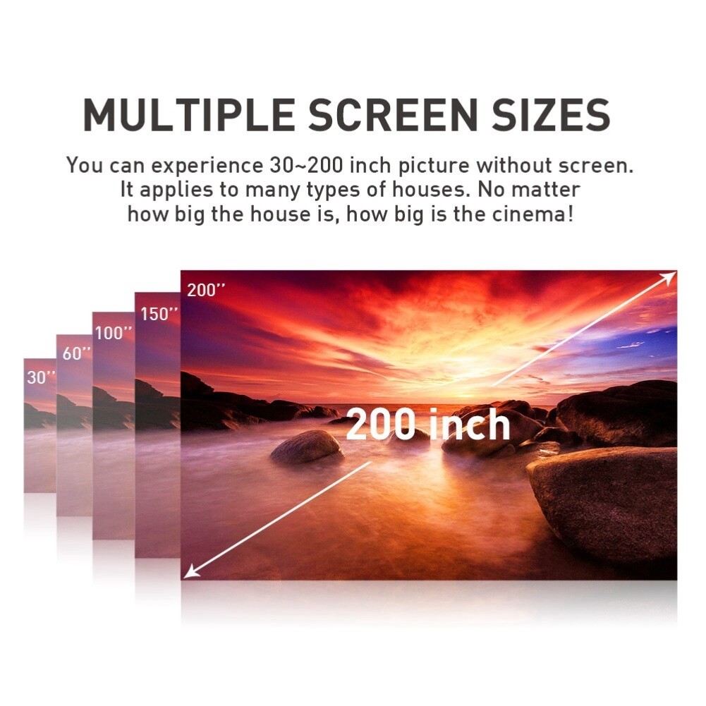 Mini projecteur 4K 1080P Smart DLP avec WiFi et Android 11