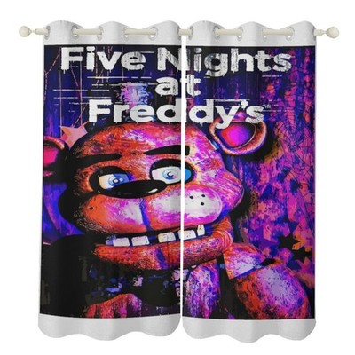 24-Five Nights at Freddy's Vorhänge Individuelle Maßanfertigung Dekovorhang Ösen
