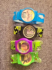 GENERAL MILLS SHREK 2 ANIMATED MOVIE CEREAL BOX PREMIUM LOT 4 WRIST WATCHES