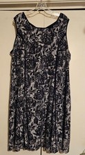 Dressbarn Navy Blue Lace Dress, size 24, excellent condition