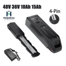 48V 36V Electric Bike Bicycle Ebike Lithium Battery Rechargeable With 4Pin Base