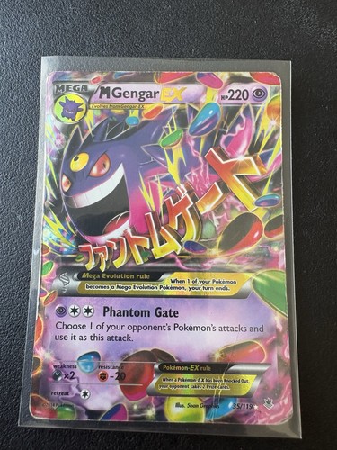 Pokémon Company M Gengar EX 35/119 XY Phantom Forces Ultra Rare Mega Holo ENG