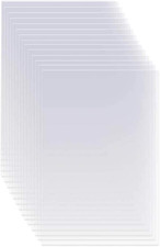 15 Pack 6 Mil Clear Mylar Stencil Sheets, 12" X 24" Blank Stencils, Reusable Tem