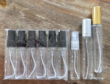 9 Assorted Empty Glass Perfume Spray Atomizer Bottles Travel Camping Crafts DIY