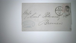 GREAT BRITAIN SCOTT# 67 ON 1876 COVER