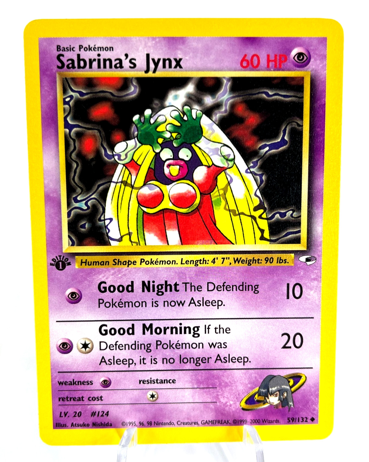1st Edition Sabrina's Jynx 59/132 - Gym Heroes - Uncommon - Pokemon - NM