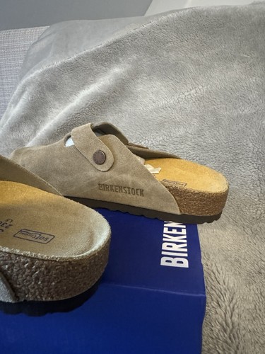 Birkenstock clogs boston soft footbed taupe UK3.5 EU36 - Picture 2 of 6