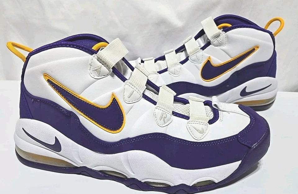 Nike Air Max Uptempo Basketball Shoes LA Lakers Mens 11 - Image 2 of 4