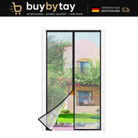 Fliegengitter BalkontüR Magnet 100X200Cm Insektenschutz Schwarz Ohne Bohren