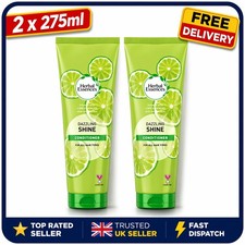 2x Herbal Essences Dazzling Shine Conditioner Lime 275ml For All Hair Types New 14.45 per litre