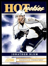 2011-12 Score Hot Rookies Jonathon Blum Rookie Nashville Predators #517