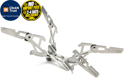 SOTO WindMaster Backpacking Stove Stand, Stainless Steel, 4Flex
