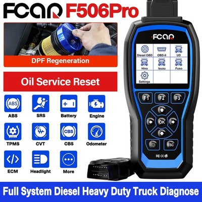 Fcar F506 PRO For Hino Diesel Heavy Duty Truck HD All System Diagnostic Scanner