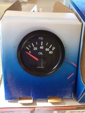 Vdo Oil Pressure Gauge Ga-52 80psi 10-184 Ohms 350-104 Vdo Oil Pressure Gauge Ga-52 80psi 10-184 Ohms 350-104