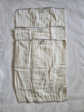 GroVia Large Cotton/Bamboo Prefold Cloth Diapers 3 Pack Unused