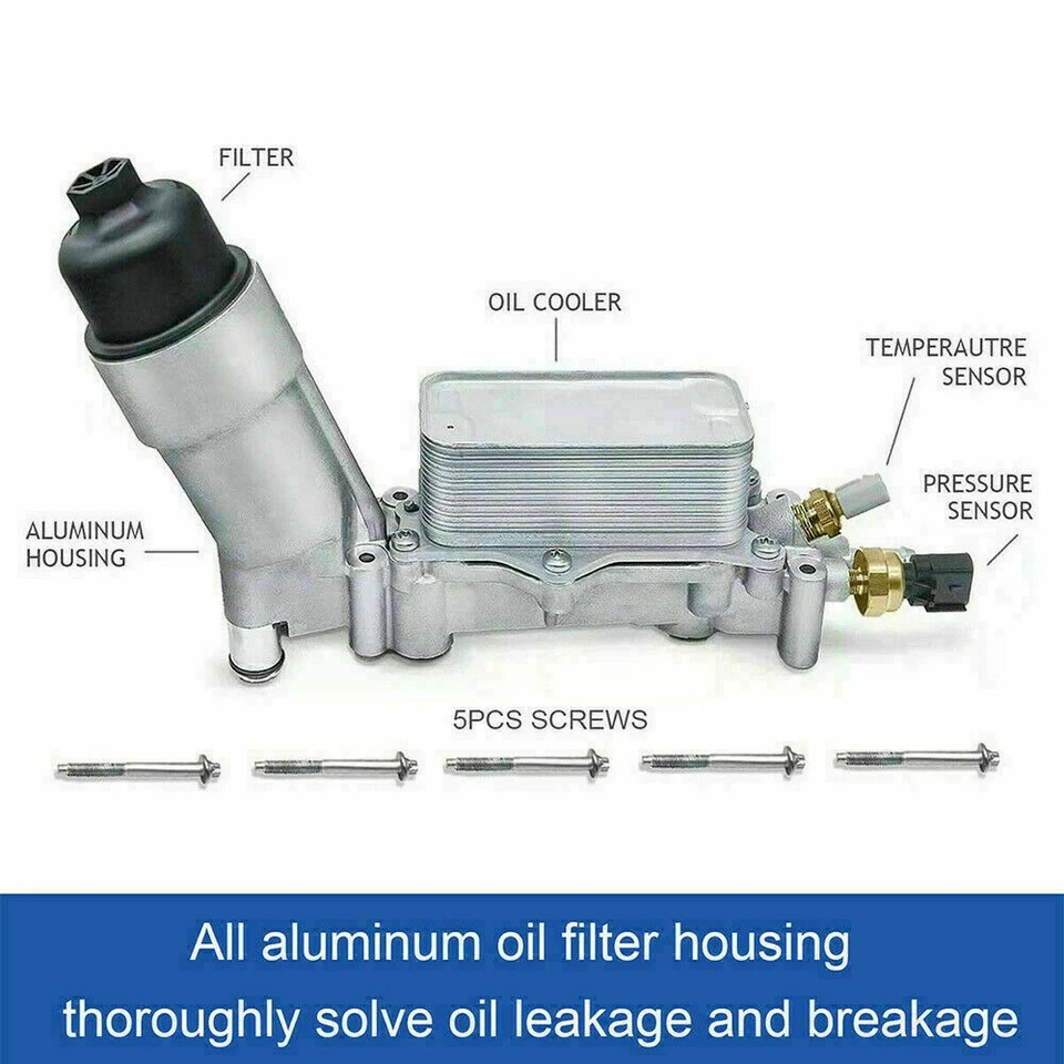 For 11-16 Dodge Grand Caravan 3.6 Upgraded Aluminum Oil Filter Housing Assembly - Image 3 of 4