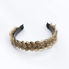   Synthetic Hair Braided Headbands - Lightweight, Non-Slip SANDY BLONDE 16/22