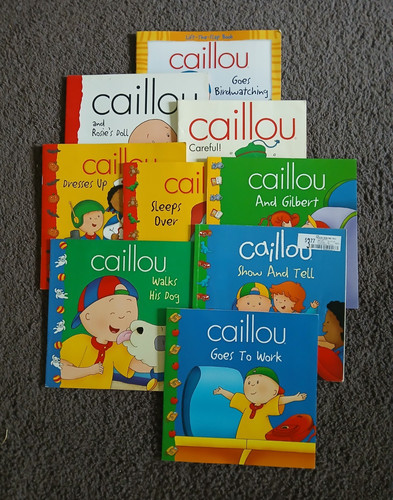 Used Lot of 18 Caillou books