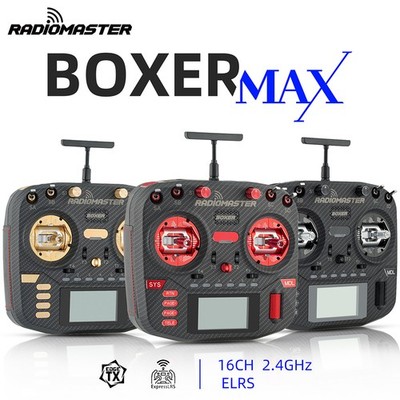 RadioMaster Boxer MAX LCD 2,4G 16CH Fernbedienung ExpressLRS AG01 Gimbal
