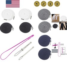 8 Pieces Drawstring Cords Replacement Drawstrings with Easy Threaders for Swe...