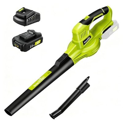  20V Cordless Electric Leaf Blower - Lightweight & Fast with 2.0Ah Battery