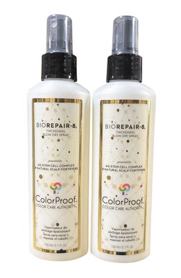 ColorProof BIOREPAIR-8 Thickening Blow Dry Spray 5.1 oz. Pack of 2.