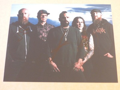 KILLSWITCH ENGAGE signed Autogramm signiert auf 20x25 cm Foto