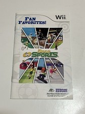 Deca Sports Instruction Booklet ONLY Nintendo Wii Manual
