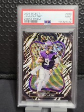 2025 Panini Select Suite Level J.J. McCarthy 363 Zebra Prizm