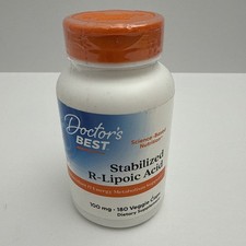 Doctor  s Best Best Stabilized R-Lipoic Acid 100 mg 60 Veggie Caps Exp 09/2027