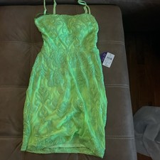 Windsor Neon Green Dress Size Small Never Worn