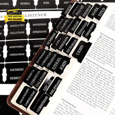 Bible Tabs for Men, 90 Pieces Large Print Small Bible Bookmarks Index Tabs Study